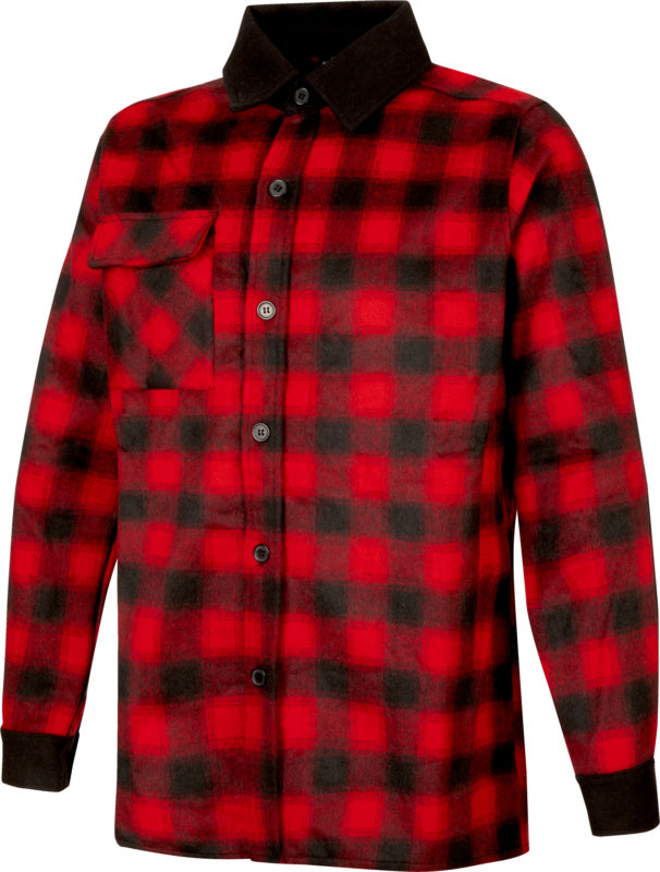Arbeitshemd langarm-OVERSHIRT URBANCHWARZROT XS