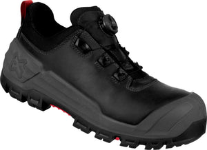 Sicherheitshalbschuh S3S mit BOA-Verschlusssystem, wasserabweisend und ergonomischer Innensohle.