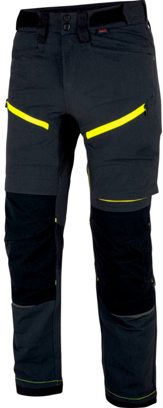 Arbeitshose-BUHO PERFORMANCE ANTHRAZITGELB 62