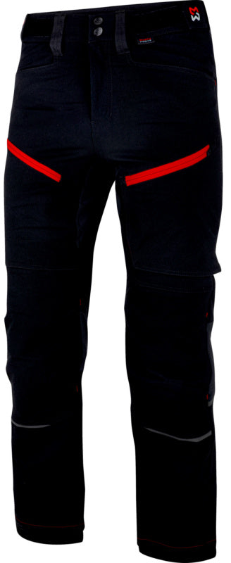 Arbeitshose-BUHO PERFORMANCE SCHWARZ/ROT 56     Verpackungsinhalt    1 Einheit