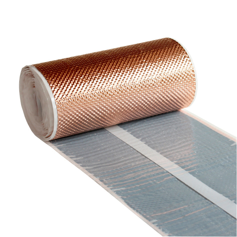 Flexible Kupferabdichtung in 280 mm Breite und 10 m Länge für Bau- und Sanitäranwendungen.