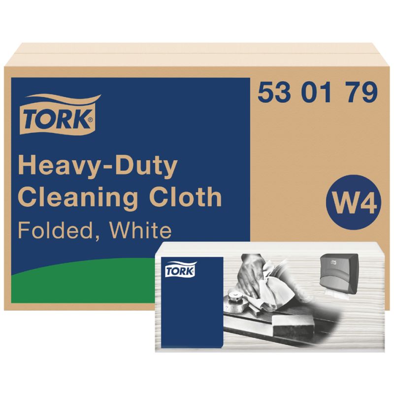 Tork Extra Starke Reinigungstücher, 35,5x41,5cm, 1lg, weiß, Einzeltücher im Top-Pack, 4x105 Tü/Krt.