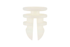 Klarer Nylonclip mit 15,1 mm Durchmesser, 25 Stück in der Verpackung