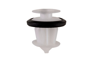 Transparent plastic clip with a diameter of 17.7 mm, pack of 25 units