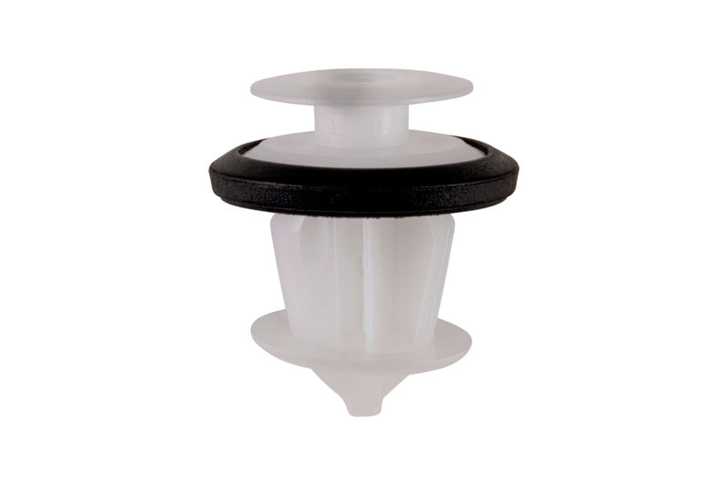 Transparent plastic clip with a diameter of 17.7 mm, pack of 25 units