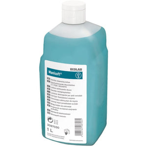 Manisoft Handdesinfektionsmittel in 1-Liter-Flasche mit alkoholbasierter Formel und pflegenden Inhaltsstoffen