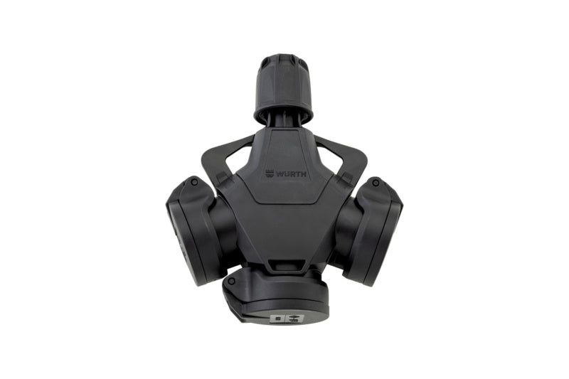 KUPPL-VOLLGUMMI-3WEGE-KLPDECKEL mit drei Anschlüssen für 16A und 250V in robustem Gummi.