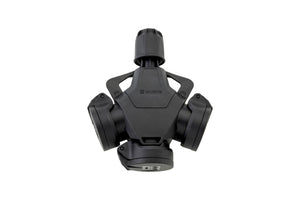 Schwarzer Kuppel-Vollgummi 3-Wege-Klappdeckel 16A 250V, 5 Stück, robust und wetterfest.