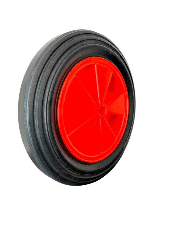 Zubehör Transportmittel mit 400 mm Durchmesser und 25 mm Nabenbreite für sicheren Transport.