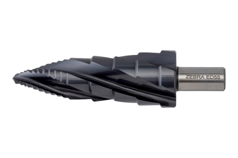 Stufenbohrer Spiral BO STUF SMARTSTEP DEEPCUT aus Hochgeschwindigkeitsstahl mit Zentrier-Spitze.