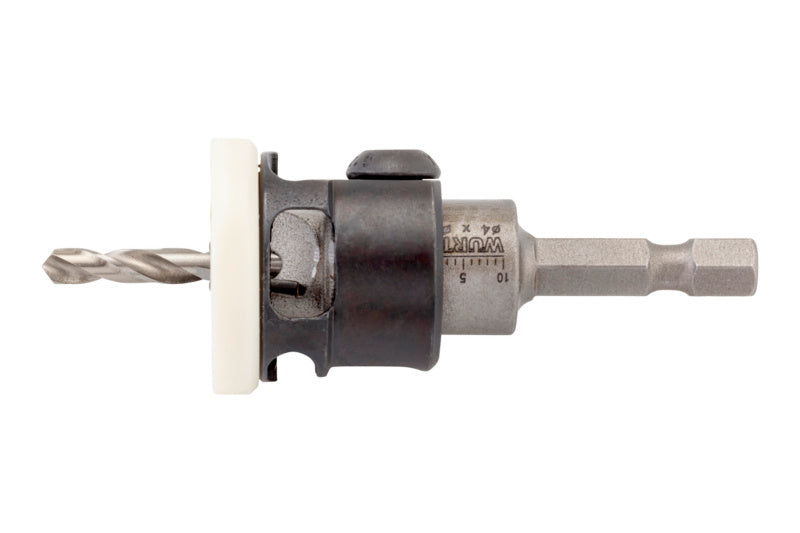 Aufsteckversenker Holzbohrer mit Tiefenanschlag und Hartmetallspitze für präzises Bohren.