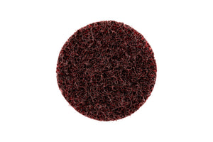 Nylonvlies Schleifscheibe SHLFSHB NYLVLI in runder Form mit offener Struktur zur Materialbearbeitung.