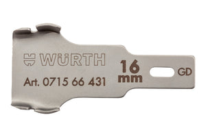 Schaber Zubehör-FLGKLI-(U-FORM)-16MM     Verpackungsinhalt    5 Einheit