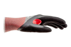 Schnittschutzhandschuhe in grau mit ergonomischer Passform und rutschfester Oberfläche.