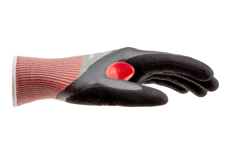 Schnittschutzhandschuhe in grau mit ergonomischer Passform und rutschfester Oberfläche.