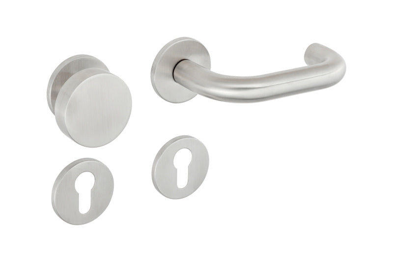 Edelstahl Türdrücker für Wohn- und Privatbereiche mit modernem Design und einfacher Montage.