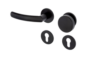 Türdrücker aus Edelstahl mit geradlinigem Design für Wohn- und Privatbereiche.