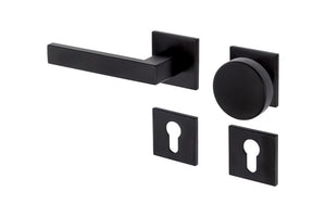 Türdrücker aus Edelstahl mit glänzender Oberfläche für Wohn- und Privatbereiche, Modell TD-A2-A275-CLCKFX.