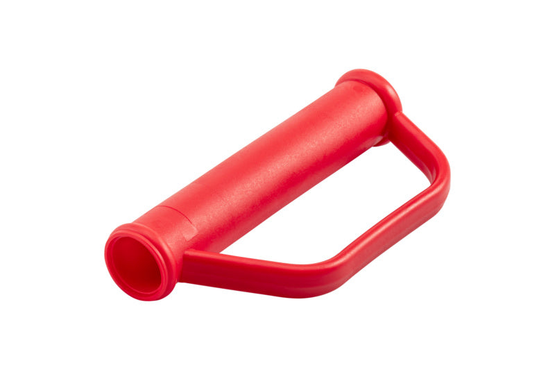 Rot gefärbtes Transportmittel mit strapazierfähiger Bauweise für vielseitige Anwendungen.