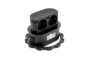 Schwarzer STEDO-TI-EST10-2XSHTZKONT mit ergonomischem Design und robuster Konstruktion.