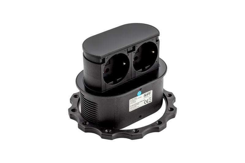 Schwarzer STEDO-TI-EST10-2XSHTZKONT mit ergonomischem Design und robuster Konstruktion.