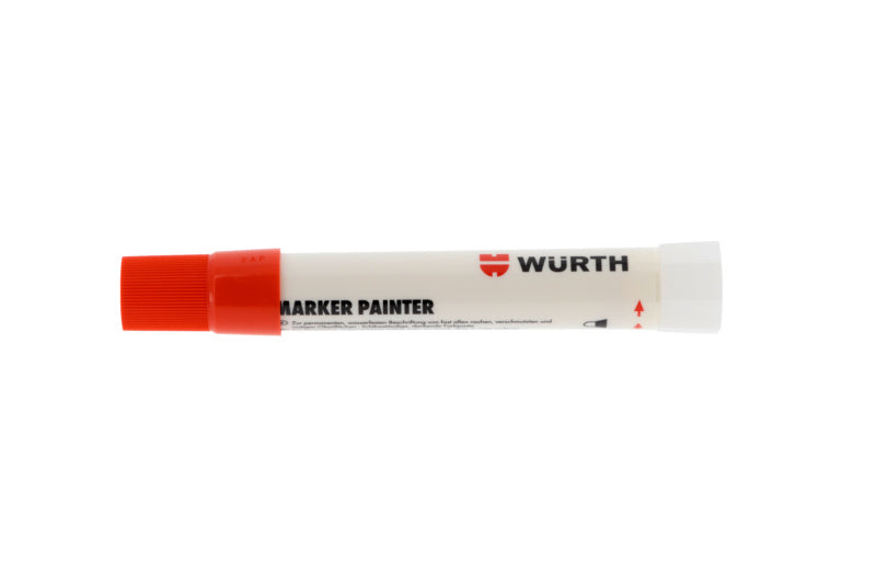 Roter Trockenmarker Pastmark Painter Permanent mit feiner Spitze und ergonomischem Design.