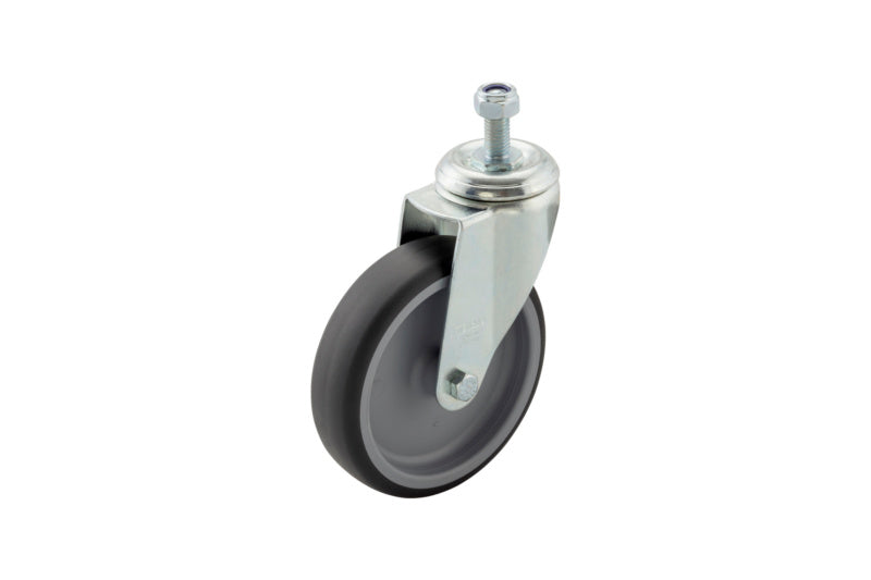 ET-Lenkradrolle SYBE für System-Werkbank, Durchmesser 125 mm, mit Gummibereifung.