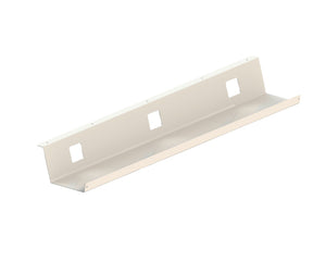 Weißes Tischgestell-Zubehör KBLWANN-FIX 1100x86x151 mm mit stabiler und minimalistischer Bauweise.