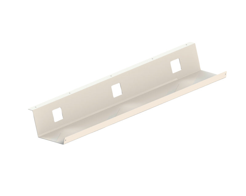 Weißes Tischgestell-Zubehör KBLWANN-FIX 1100x86x151 mm mit stabiler und minimalistischer Bauweise.