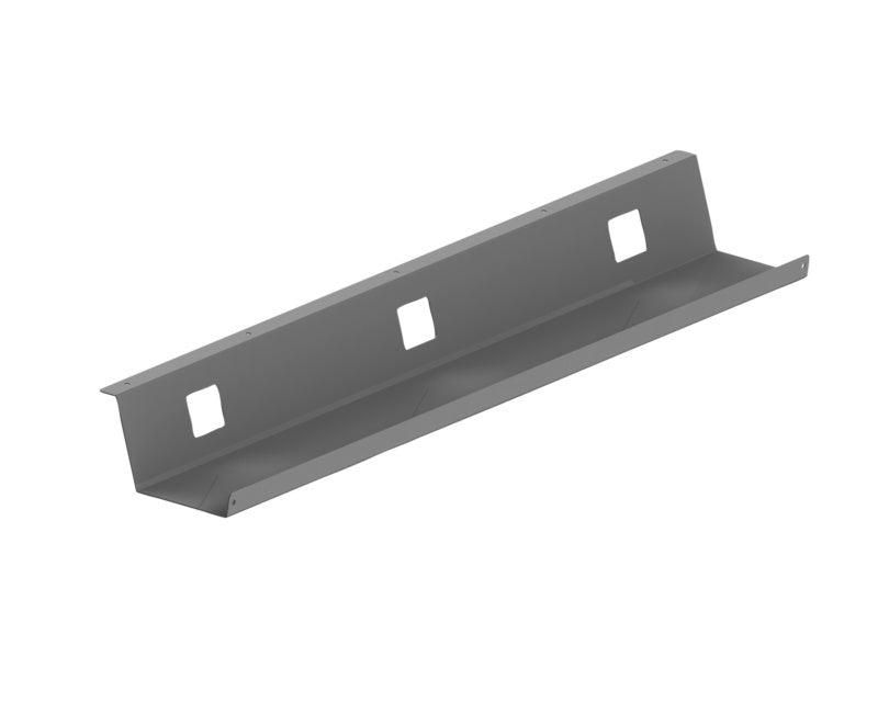 Silbernes Tischgestell-Zubehör KBLWANN-FIX mit den Maßen 1100 x 86 x 151 mm.