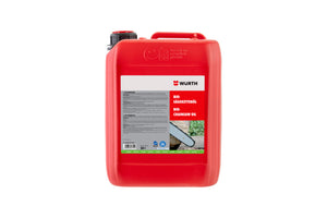 Sägekettenöl SAEKETTOEL in einem 1-Liter-Gebinde für optimale Schmierung und Schutz.