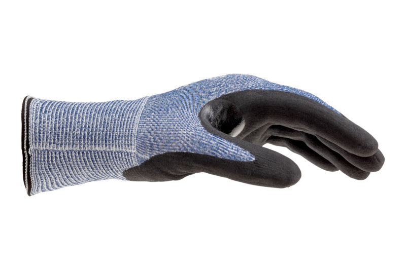 Schnittschutzhandschuhe in grau mit rutschfestem Griff, ideal für verschiedene Anwendungen.