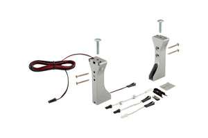 Silbernes Wandlicht mit modernem Design und einstellbarer Helligkeit für flexible Beleuchtung.