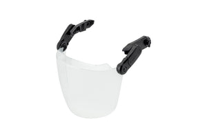 Schutzhelm Zubehör VSR SH3000 mit Gesichtsschutz und Belüftungssystem für sicheren Sitz.