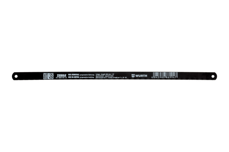 Sägeblatt Bügelsäge-SAEBLA-BGLSAE-HSS-18/32-300X13X0,65     Verpackungsinhalt    10 Einheit
