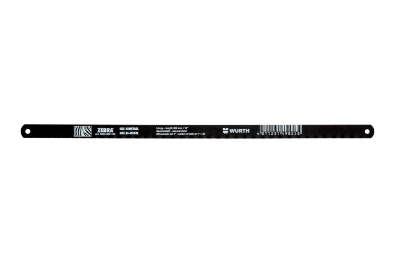 Sägeblatt Bügelsäge-SAEBLA-BGLSAE-HSS-Z32-300X13X0,65     Verpackungsinhalt    10 Einheit