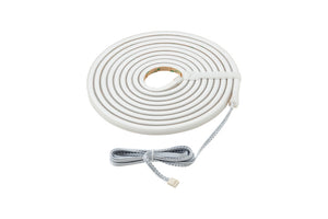 RGB LED light strip, 4 meters long, with flexible installation and remote control features.