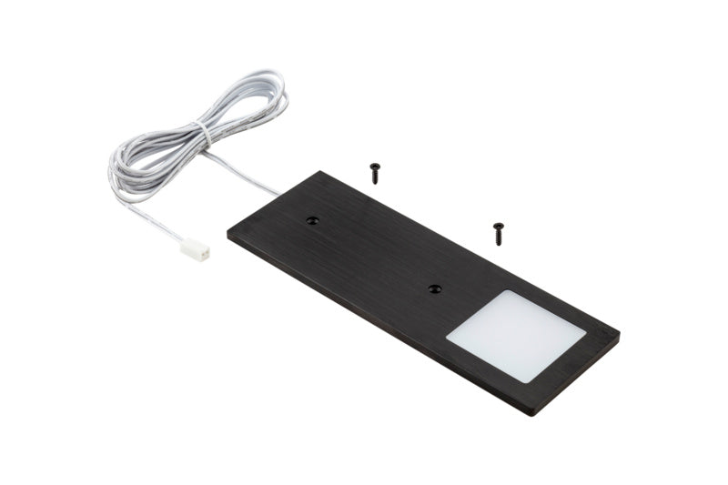 Schwarze Leucht-LED UBL 24 10 mit neutralem Weißlicht und kompaktem Design für moderne Beleuchtung.