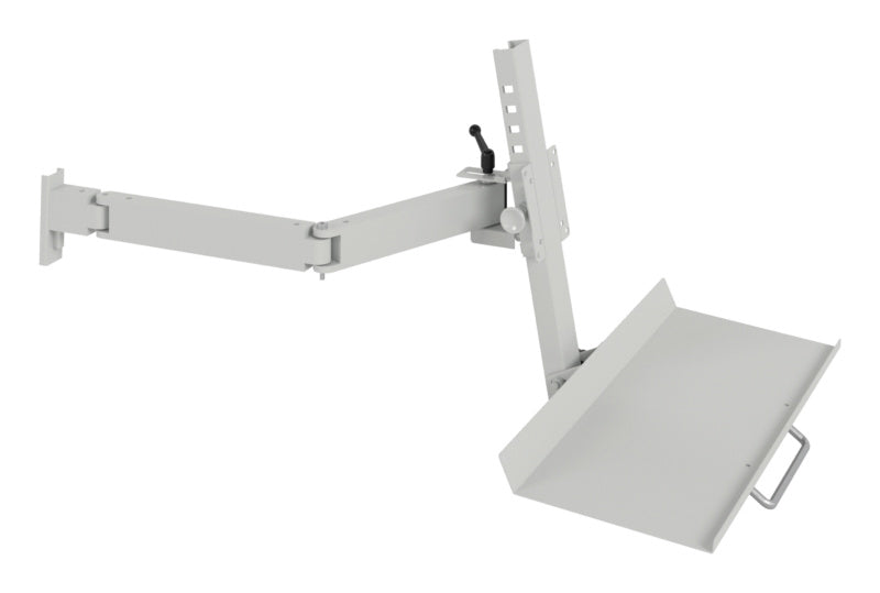 Robuste Aufbauelement-Werkbank mit verstellbarer Höhe und klappbaren Seitenteilen für Werkstatt.