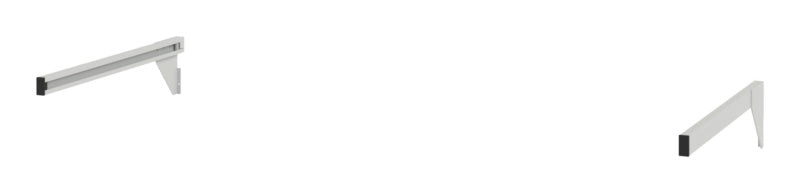 Modulare Werkbank mit RAL7035FS Oberfläche, stabil und höhenverstellbar für Werkstätten.