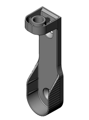 Schrankrohrlager mit robustem Material für effiziente und flexible Stauraumnutzung.