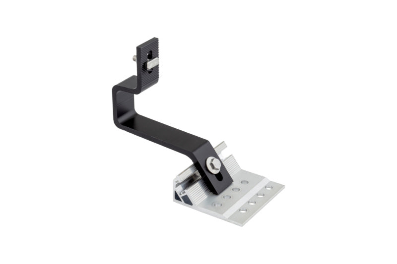 Dachhaken für Solaranlagen aus Aluminium, 100x95mm, robust und wetterbeständig.