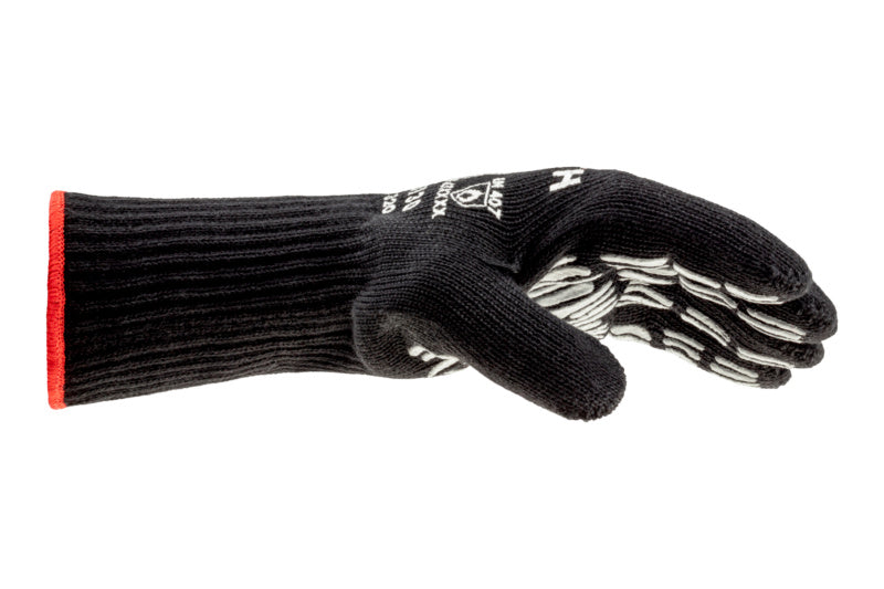 Hitzeschutzhandschuh in Größe XL mit rutschfester Oberfläche und ergonomischer Form.