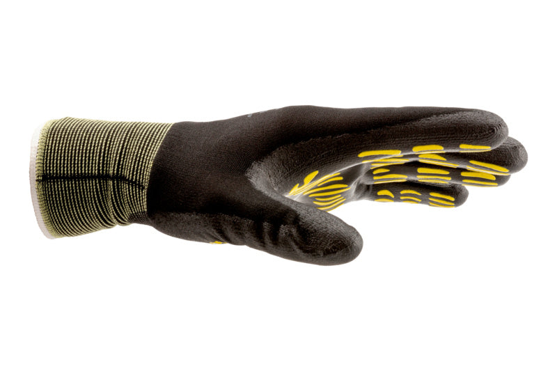 Gestrickter Schutzhandschuh mit Beschichtung in modernem Design, flexibel und rutschfest.