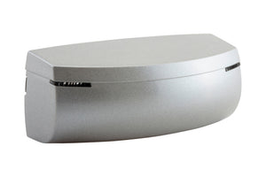 Silberner Radarmelder Eagle Artek als Zubehör für Drehflügeltürantrieb in kompakter Einheit.