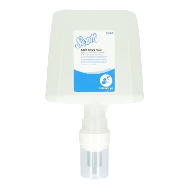 Scott Control Schaumseife in transparenter 1,2L Kartusche.