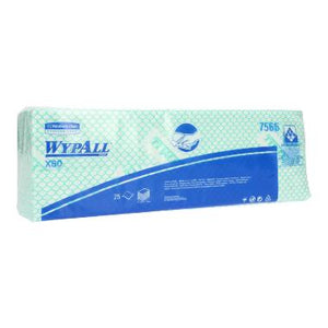 Grünes, geprägtes X80 Wischtuch, 35x42 cm, in einer Packung mit 10x25 Stück.