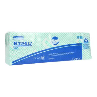 Grünes, geprägtes X80 Wischtuch, 35x42 cm, in einer Packung mit 10x25 Stück.