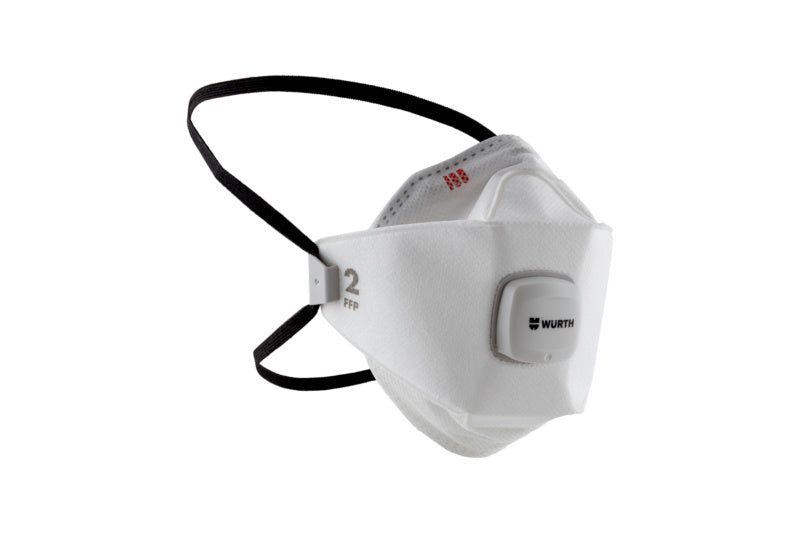 Einweg-Atemschutzmaske FAMASK-FMH00 mit Ventil, FFP2-NR-D, in Verpackung mit 10 Einheiten.