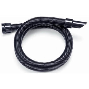 Schwarzer, flexibler Saugschlauch mit 2,4 m Länge und 38 mm Durchmesser.